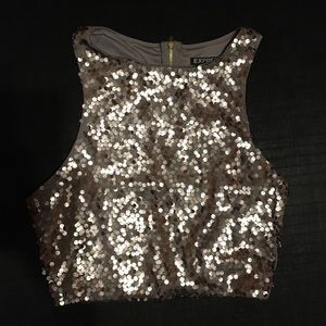 Women’s Express Crop Top Sequence Top Small